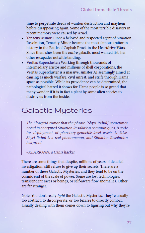 Galactic Mysteries