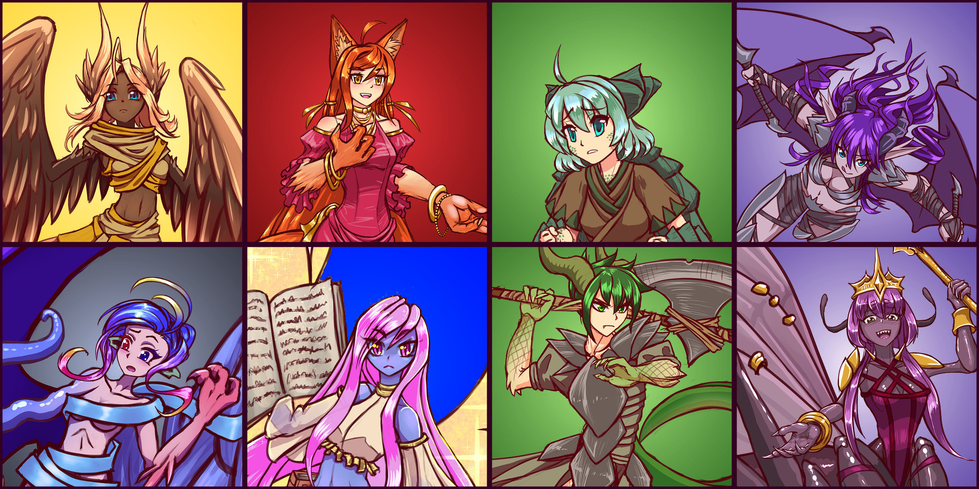 Heroines of the First Age characters