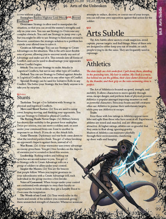 oubliette strategy and athletics skills